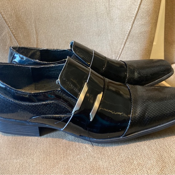 Croco Toscano Men's Black Formal Shoes 26.5 - Picture 2 of 9